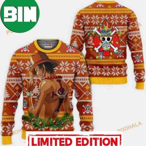 Portgas Ace One Piece Anime Xmas Gift Ugly Christmas Sweater
