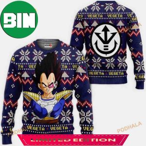 Prince Vegeta Anime Dragon Ball Ugly Xmas Sweater