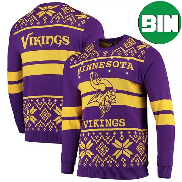 Purple Gold Minnesota Vikings NFL Fan Gifts For Men And Women Ugly Sweater