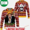 Reindeer Luffy One Piece Anime Snowflakes Pattern Xmas Ugly Christmas Sweater