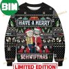 Rick And Morty Merry Schwiftmas All Over Printed Funny Ugly Christmas Sweater