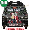 Rick And Morty UFO Cartoon Animation Christmas Ugly Sweater