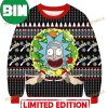 Rick And Morty UFO Cartoon Animation Christmas Ugly Sweater