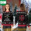 Deadpool with Spider Man Marvel Ugly Christmas Sweater