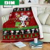 Snoopy Merry Christmas Snoopy And Snowman Cute Snoopy Blanket