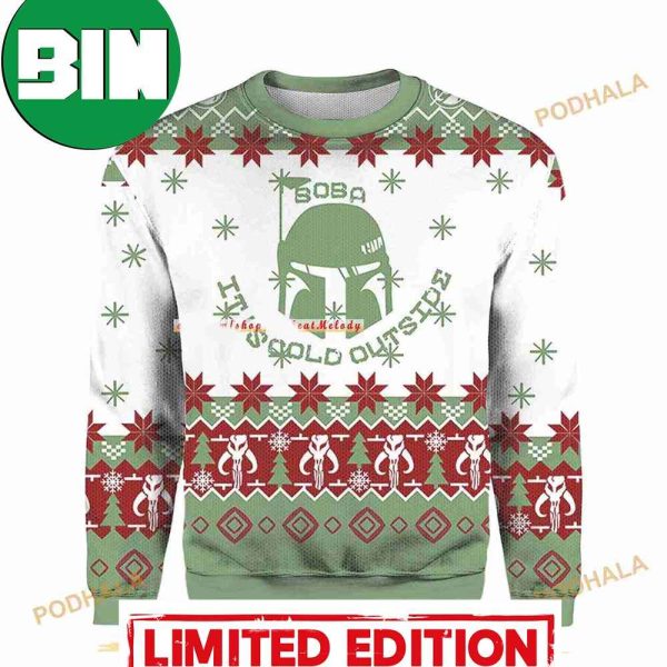 Star Wars Boba Fett Boba It’s Cold Outside Christmas Ugly Sweater