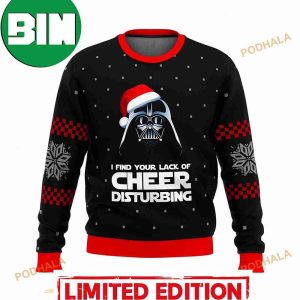 Star Wars Darth Vader Lack Of Cheer Ugly Christmas Sweater