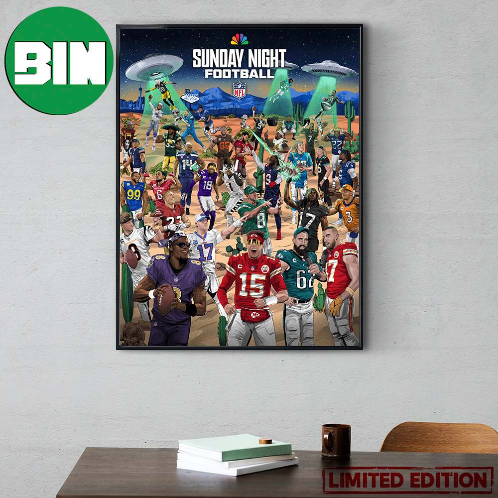 Sunday Night Footballl Let The Game Begin NFL Kickoff 2023 Home Decor  Poster Canvas - Binteez