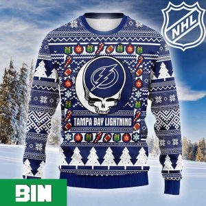 Tampa Bay Lightning x Grateful Dead Logo NHL Team Christmas Gift For Fan Ugly Sweater