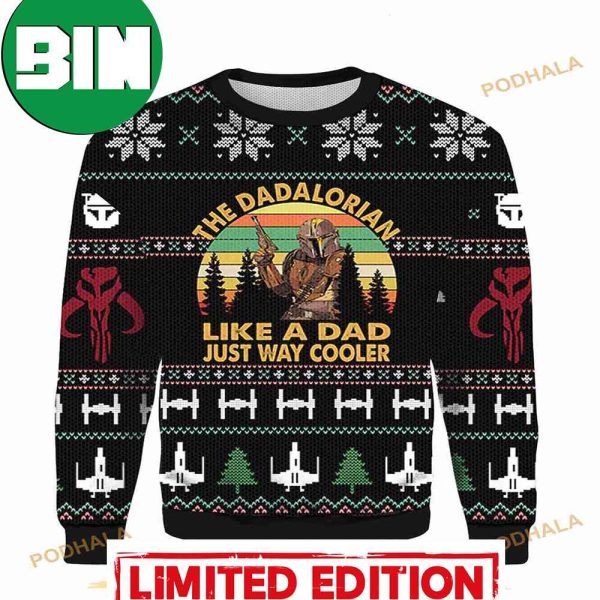 The Dadalorian Star Wars Like A Dad Just Way Cooler 3D Ugly Sweater