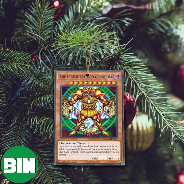 The Legendary God Of Exodia Yugi Oh Card Christmas Gift Tree Decorations For Kids Ornament