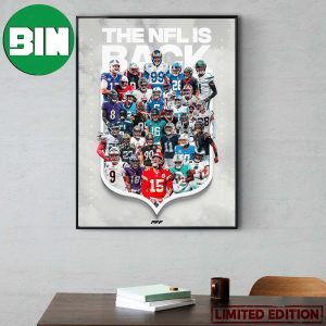 The NFL Is Back We Finally Made It Home Decor Poster Canvas
