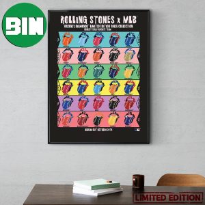 The Rolling Stones x MLB Hackey Diamonds Limited Edition Vinyl Collection Home Decor Poster Canvas