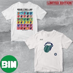 The Rolling Stones x Seattle Mariners MLB Hackey Diamonds Limited Edition Vinyl Collection Collab T-Shirt