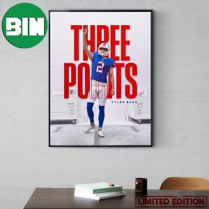 Three Points For Tyler Bass Buffalo Bills vs New York Jets Home Decor Poster Canvas