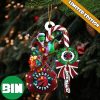 Utah Jazz NBA Custom Name Grinch Candy Cane Tree Decorations Christmas 2023 Ornament