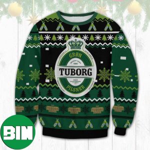 Tuborg Brewery Gron Pilsner For Beer Lovers Drink Christmas 2023 Ugly Sweater