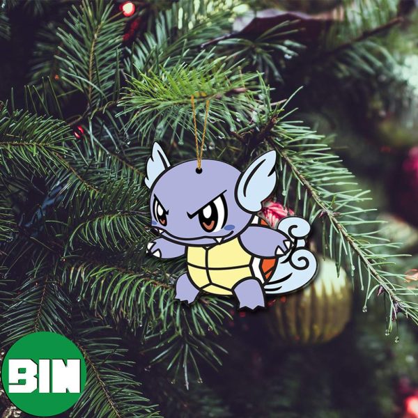 Wartortle Custom Shape Christmas Tree Decorations 2023 Xmas Unique Ornament