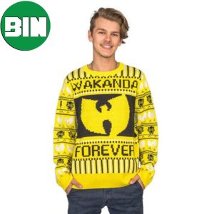 Wu Tang Clan But It’s Wakanda Forever For Fans Christmas Gift Ugly Sweater