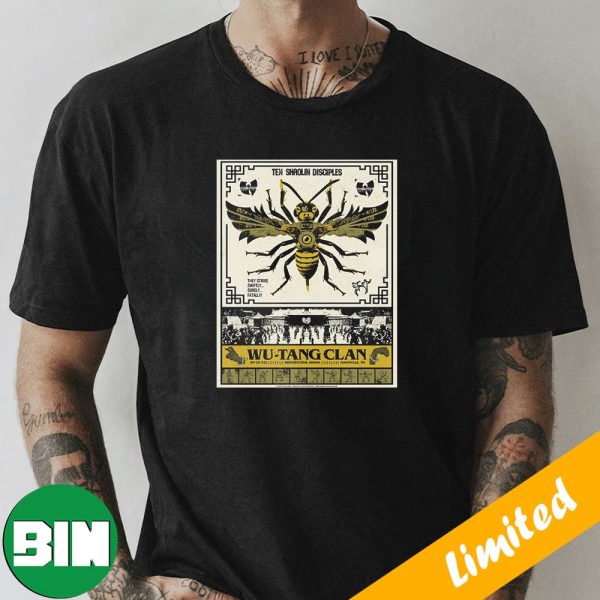 Wu-Tang Clan September 20 2023 The NY State Of Mind Tour 2023 In Nashville Bridestone Arena Limited Edition T-Shirt