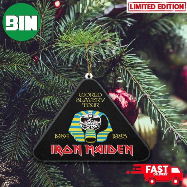 2D Iron Maiden World Slavery Tour 1984-1985 New Autumn Merch Store Christmas Gift 2023 Holiday Ornament
