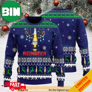 3D Corona Extra Reinbeer Christmas Funny Ugly Sweater