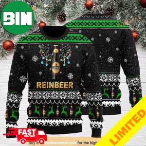 3D Guinness Reinbeer Xmas Funny 2023 Holiday Custom And Personalized Idea Christmas Ugly Sweater