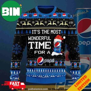 3D Most Wonderful Time For A Pepsi Christmas Funny Ugly Sweater For Men And Women