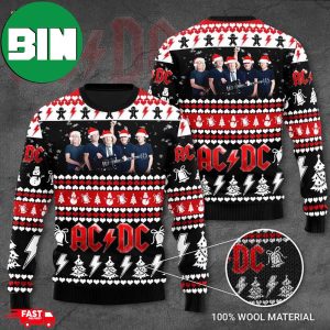 AC DC Merry Christmas Ugly Christmas Sweater For Men And Women