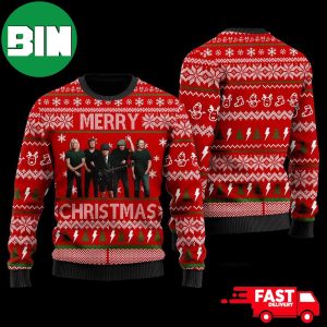 AC DC Merry Christmas Ver 3 Ugly Christmas Sweater For Man And Women