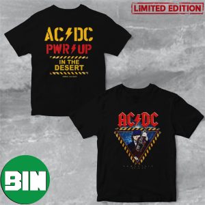 AC DC Power Trip In The Desert Event Two Sides T-Shirt