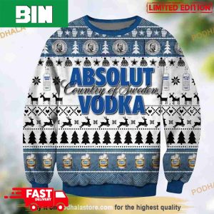 Absolut Vodka Christmas 3D 2023 Xmas Gift For Men And Women Funny Ugly Sweater