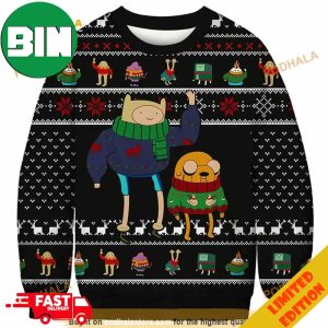 Adventure Time Cartoon Characters Ugly Christmas Sweater 2023 Holiday For Men And Women