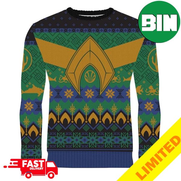 Aquaman Atlantean Tidings Ugly Christmas Sweater For Men And Women