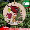 Arizona Cardinals Logo NFL Ugly Grinch Christmas Ornament Custom Name