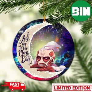 Attack On Titan Love You To The Moon Galaxy Perfect Gift For Holiday Ornament