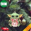 Baby Yoda Hug Lionel Messi Ballon d’Or 2023 Winner GOAT Tree Decorations Ornament