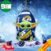 Baby Yoda Los Angeles Chargers NFL Tree Decorations 2023 Holiday Ornament