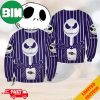 Baltimore Ravens Jack Skellington Nightmare Before Christmas Ugly Sweater For Family