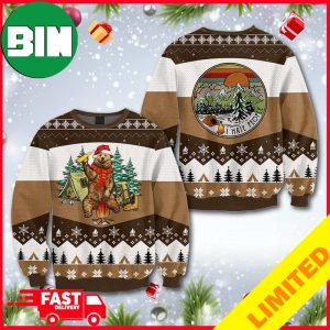 Bear Beer Brown Xmas Funny 2023 Holiday Custom And Personalized Idea Christmas Ugly Sweater