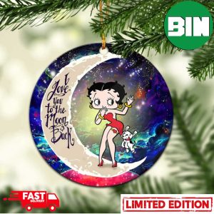 Betty Boop Love You To The Moon Galaxy Perfect Gift For Holiday Christmas Tree Decorations Ornament
