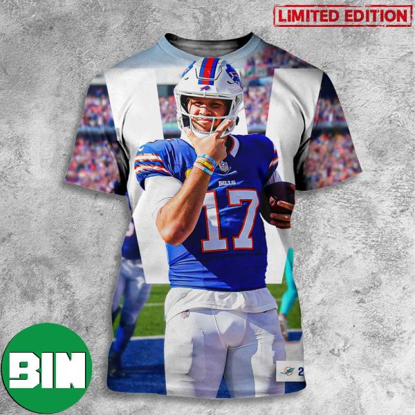 Big Dubs Congratulations Buffalo Bills Win Miami Dolphins Bills Mafia Josh Allen Number 17 3D T-Shirt