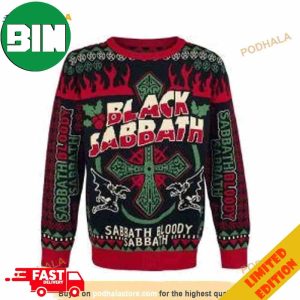 Black Sabbath Band 3D Ugly Sweater For Men And Women
