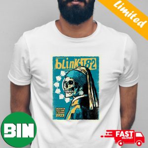 Blink 182 Event Poster Sunday October 8 2023 Ziggo Dome Amsterdam Netherlands World Tour T-Shirt