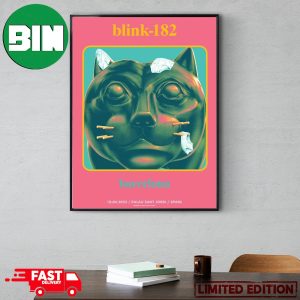 Blink 182 Event Poster World Tour On Wednesday October 4 2023 In Palau Sant Jordi Barcelona Spain Poster Canvas