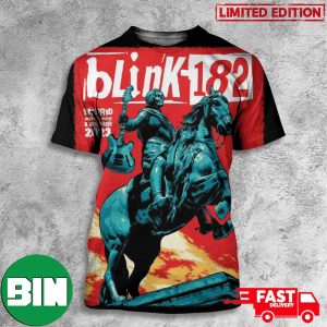 Blink 182 Event Poster World Tour Tuesday 3 October 2023 WiZink Center Madrid Spain All Over Print T-Shirt