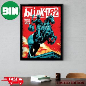 Blink 182 Event Poster World Tour Tuesday 3 October 2023 WiZink Center Madrid Spain Poster Canvas