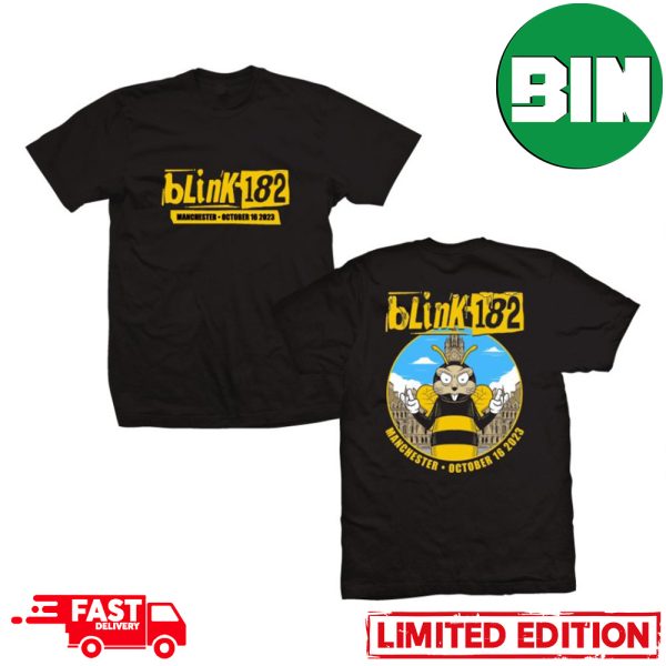 Blink-182 Manchester Night Two 16 October 2023 AO Arena United Kingdom World Tour Two Sides T-Shirt