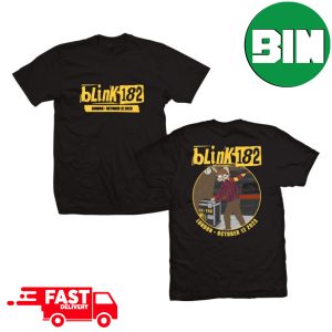 Blink 182 Event Tee Thursday October 12 2023 The O2 London United Kingdom World Tour Two Sides T-Shirt