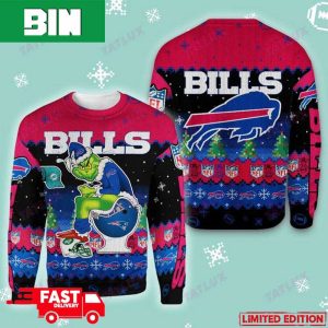 Buffalo Bills Grinch Toilet 3D Holiday 2023 For Fans Ugly Christmas Sweater